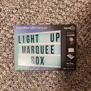 Tzumi LED Light Up Marquee Box